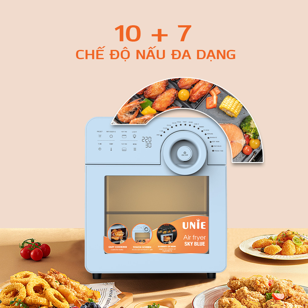 Nồi chiên không dầu UNIE KY BLUE