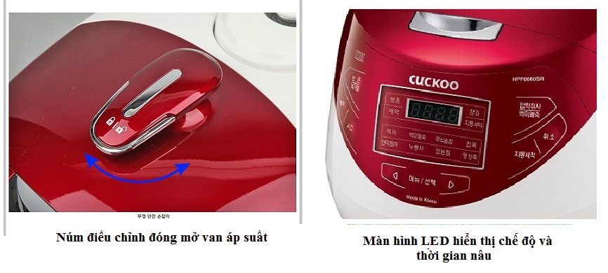 Nồi cơm áp suất điện từ Cuckoo CRP-HPF0660SR