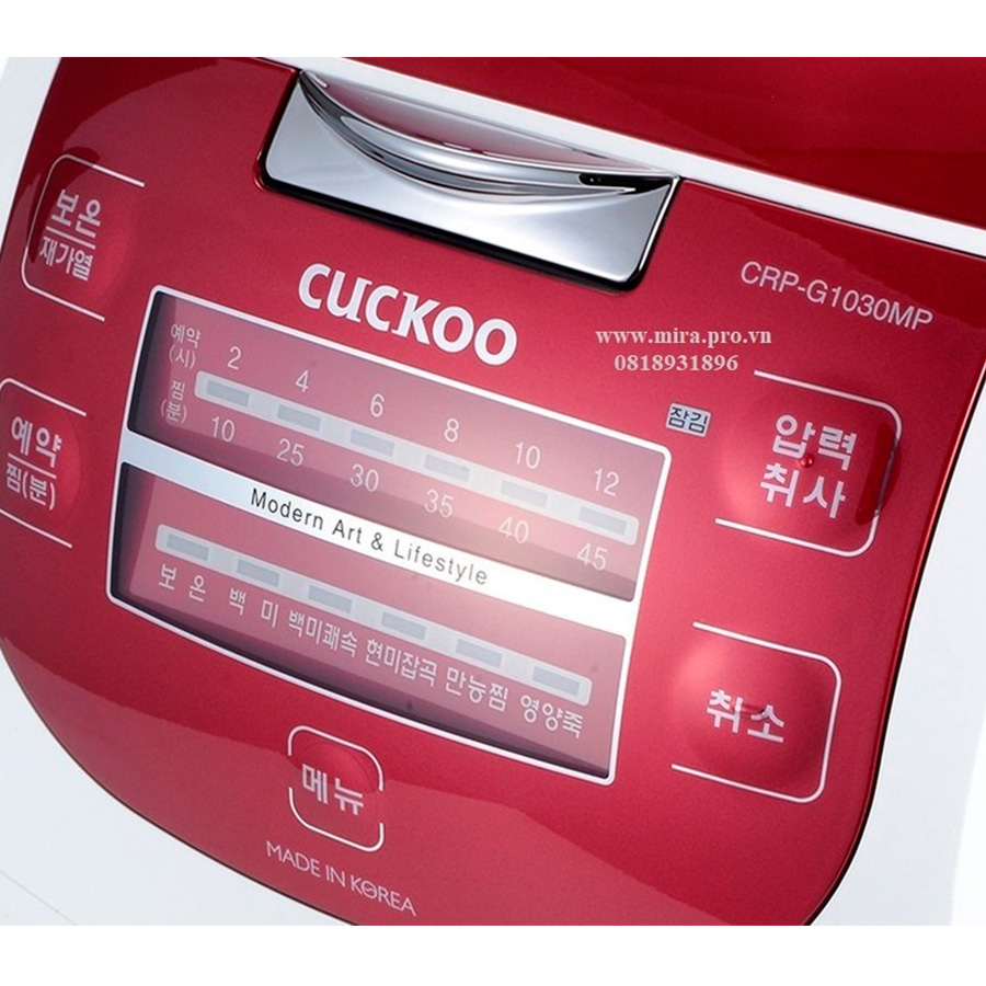 Nồi cơm điện tử áp suất Cuckoo CRP-G1030MP