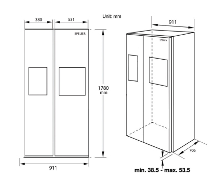 Tủ lạnh Spelier SPO 570 IT